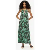 Superdry Femme Robe Longue Caraco de Plage Green Taille: 36