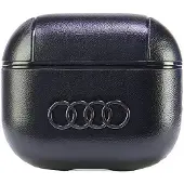 Audi Apple AirPods 3 Generation Leather Big Logo Housse de protection noire