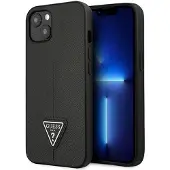 GUESS Guhcp13spsatlk Iphone 13 Mini 5.4 Saffianotriangle Phone Case Clair