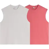Bershka T-Shirt pitaya / blanc