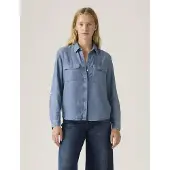 Levi's Elaine Utility Long Sleeve Shirt Bleu S Femme