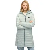 Superdry Fuji Lite Mid Padded Jacket Gris 2XS Femme