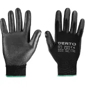 Verto Gants de jardinage taille 8 enduction polyuréthane, anti-allergie, col renforcé