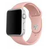 Mercury pasek Silicon Apple Watch 42/44/ 45 mm różowy/pink (Acier inoxydable, Silicone), Sangles de montre, Pink