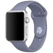 Mercury pasek Silicon Apple Watch 4445 mm lawendowylavender (Acier inoxydable, Silicone), Sangles de montre, Violet