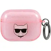 Karl Lagerfeld Kla3Uchgp Airpods 3Cover Róowy/Pink Glitter Choupette