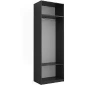 Vicco Armoire Elmo Anthracite 80x40cm Lot de 2, Model 61343