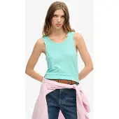 Superdry Scoop Sleeveless T-shirt Vert 2XS Femme