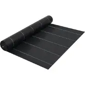 vidaXL Membrane anti-mauvaises herbes blanc 2x100 m PP