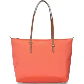 Ralph Lauren pour femme. 431916737050 Sac cabas Keaton moyen en nylon orange (OSFA), Casuel, Nylon recyclé