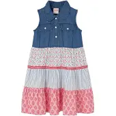 Boboli 303130 Sleeveless Dress Bleu 3 Years Fille