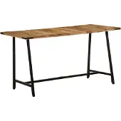 vidaXL Table de salle à manger 160x80x75 cm en bois massif de manguier