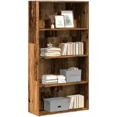 vidaXL Bibliothèque vieux bois 40x30x152 cm bois d'ingénierie