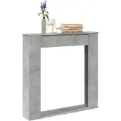 vidaXL Bordure de cheminée Blanc 100x20x100 cm Bois composite
