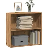 vidaXL Bibliothèque chêne artisanal 80x30x189 cm bois d'ingénierie