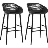 vidaXL Tabouret de bar 4 pcs. Blanc