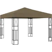 vidaXL Pavillon 3×4 m Crème Tissu