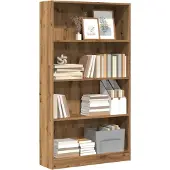 vidaXL Bibliothèque chêne artisanal 60x24x143 cm bois d'ingénierie