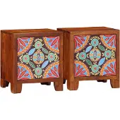 vidaXL Table de chevet 40x30x45 cm bois d'acacia massif