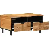 vidaXL Table basse 80X54X40 Cm en bois d'acacia massif Lumarko !
