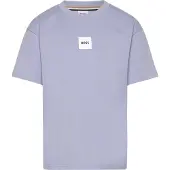 BOSS J52897 Short Sleeve T-shirt Bleu 14 Years Garçon