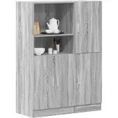 vidaXL Ensemble d'armoires de cuisine 2 pcs chêne sonoma