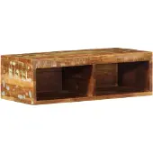 vidaXL Armoire TV murale 60x30x19 cm Bois de manguier rugueux