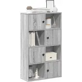 vidaXL Bibliothèque sonoma gris 60x24x101,5 cm bois d'ingénierie
