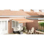 vidaXL Store extensible jaune et orange 350 x 250 x 165 cm