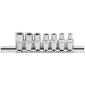 Jonnesway Jeu de douilles 7 Elem. (1/4")Torx S06H27S