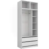 Vicco Armoire Elmo Blanc 50x40cm Lot de 3, Model 61359