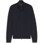BOSS Pull en coton zippé