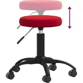 Syfax Tabouret de massage Velours Rouge bordeaux