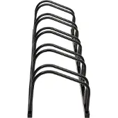 vidaXL Support à vélos pour 5 vélos noir acier
