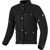 Merlin Harriet Veste Moto Femme en Coton Ciré Noir Taille XS
