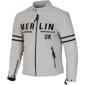 Merlin Revival D3O Veste en cuir de moto perforée