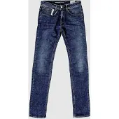 Spidi Pantalon de ville Denim, coupe slim, pour femmes, couleur bleu, taille 28