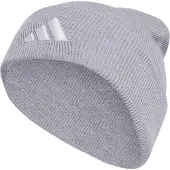 Adidas Casquette de sport 'New Logo Beanie' gris / blanc