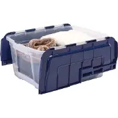 Fellowes 100135774 Boîte de rangement BANKERS BOX, couvercle rabattable, 45 litres