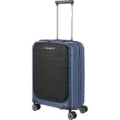 Travelite Valise à roulettes MOOBY 4 roues avec poche avant, bleu marine