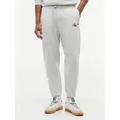 Tommy Hilfiger Pantalon 'Signature Logo Cuffed' gris clair