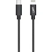 2GO Datenkabel lightning-USB Type-C anthrazit-1m MFI zert