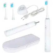 Camry Brosse à dents Sonic CR 2173 Rechargeable, Pour adultes, Nombre de têtes de brosse incluses 2, Nombre de modes de brossage 3, Technologie Sonic, Blanc