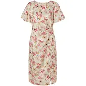 TATUUM Robe 'Vesper' jaune d'or / pitaya / rose pastel / blanc cassé