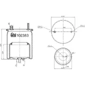 FEBI BILSTEIN Soufflet à air, suspension pneumatique 102383
