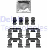Delphi LX0689 Jeu d'accessoires plaquettes de frein à disque avant pour FIAT TIPO break (356) TIPO bicorps (356) TIPO berline (356) pour ALFA ROMEO MITO (955)