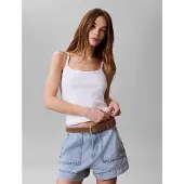Calvin Klein Haut 'Monogram Patch Cami' blanc
