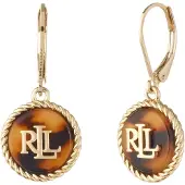 Ralph Lauren Boucles d'oreilles marron / or