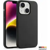 Prio Etui en silicone liquide pour iPhone 14/13 (Apple iPhone 13, Apple iPhone 14), Coque pour téléphone portable, Noir