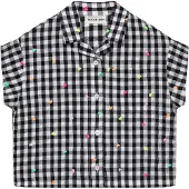 Billieblush U21987 Short Sleeve Blouse Noir 12 Years Fille